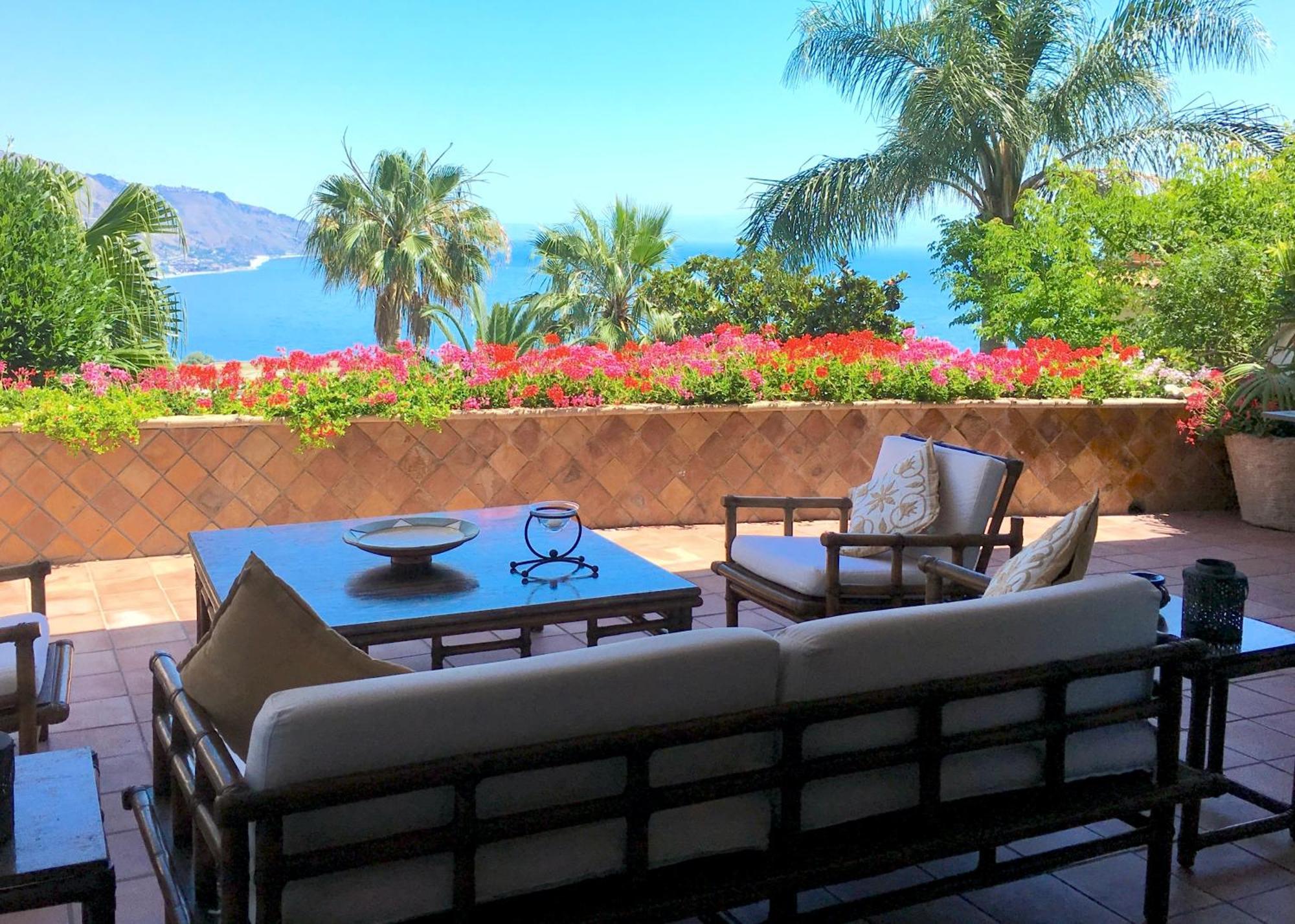 Villa Lou Taormina Private Villa With Panoramic Sea View Pool Bagian luar foto
