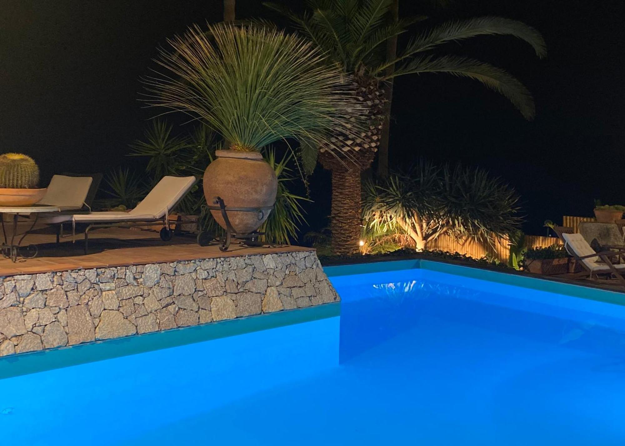 Villa Lou Taormina Private Villa With Panoramic Sea View Pool Bagian luar foto