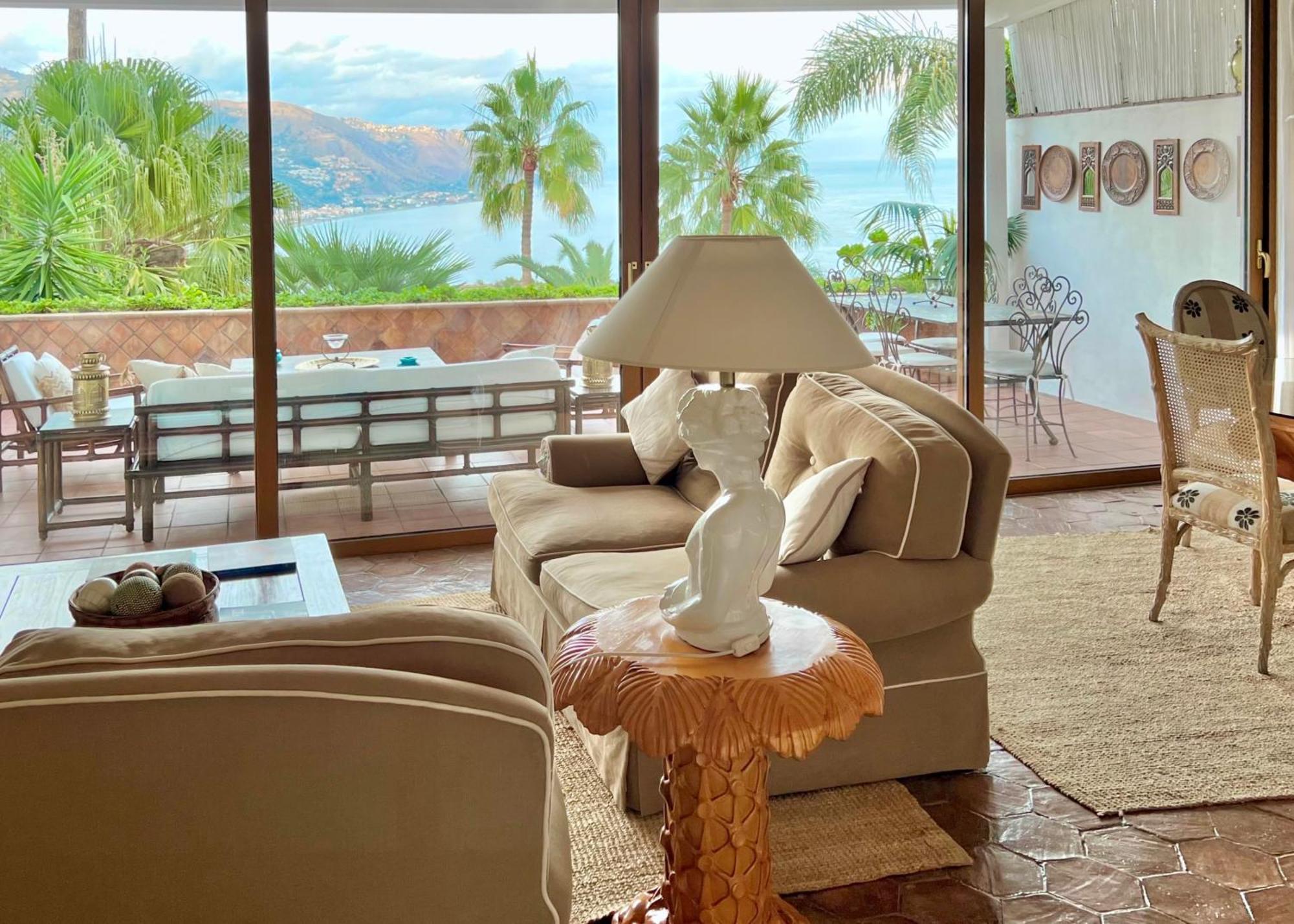 Villa Lou Taormina Private Villa With Panoramic Sea View Pool Bagian luar foto