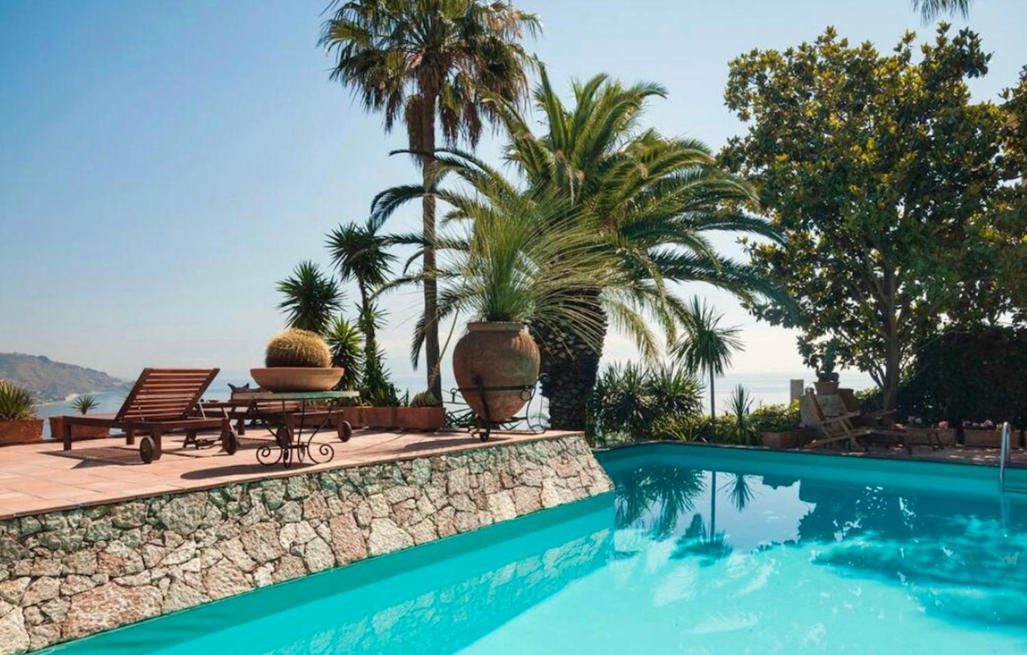 Villa Lou Taormina Private Villa With Panoramic Sea View Pool Bagian luar foto