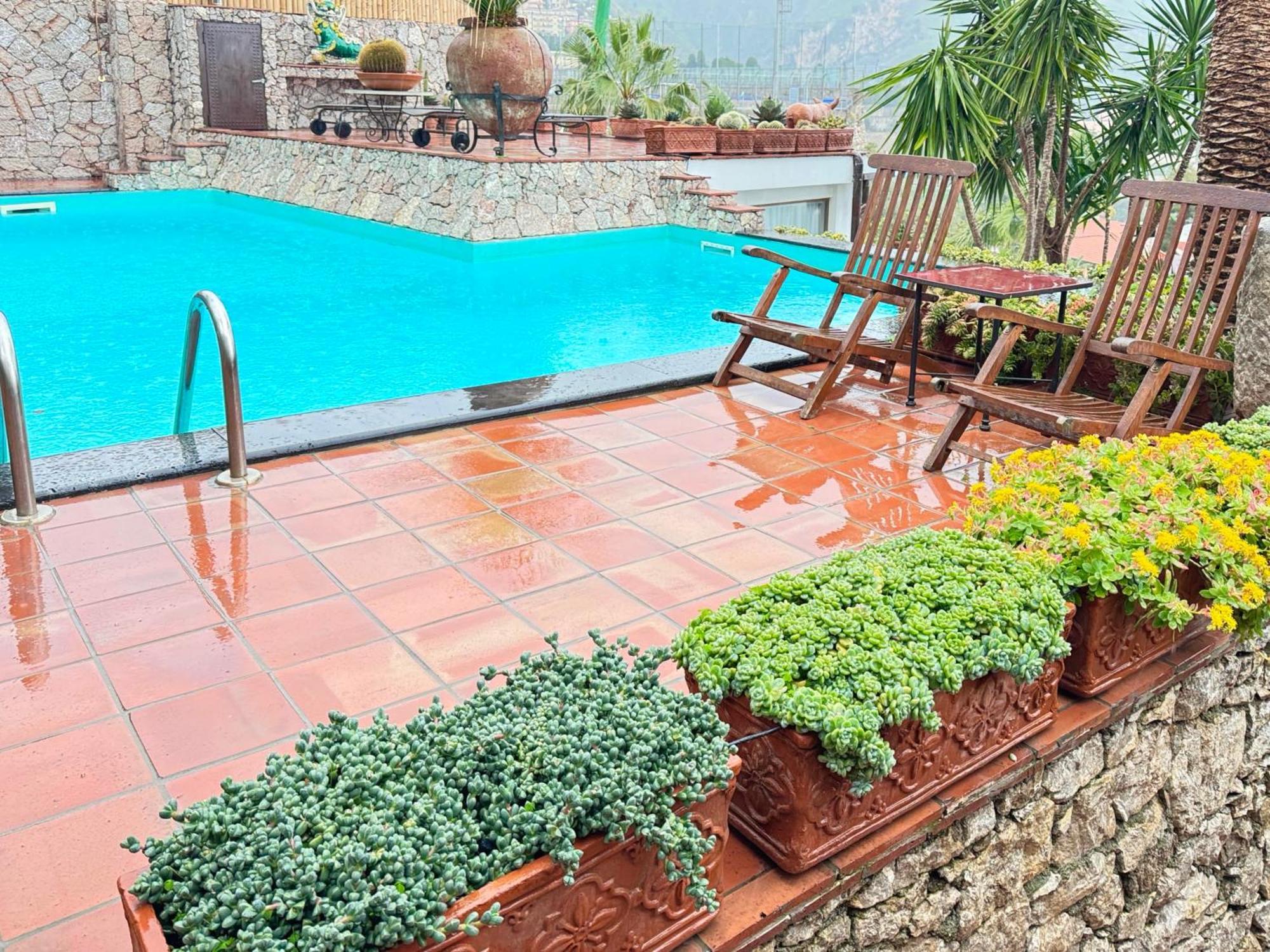 Villa Lou Taormina Private Villa With Panoramic Sea View Pool Bagian luar foto