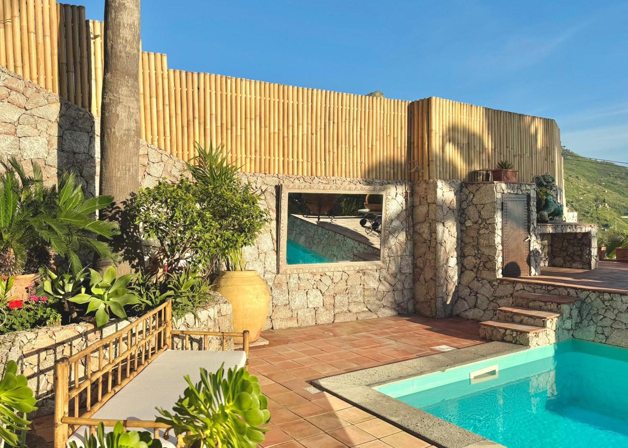 Villa Lou Taormina Private Villa With Panoramic Sea View Pool Bagian luar foto